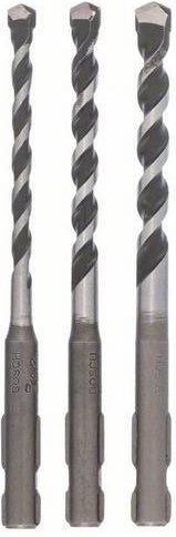 Bosch Mehrzweckbohrer-Set SDS-Quick, 3-teilig, carbide-tipped, Farbe: Silber - Bild 1