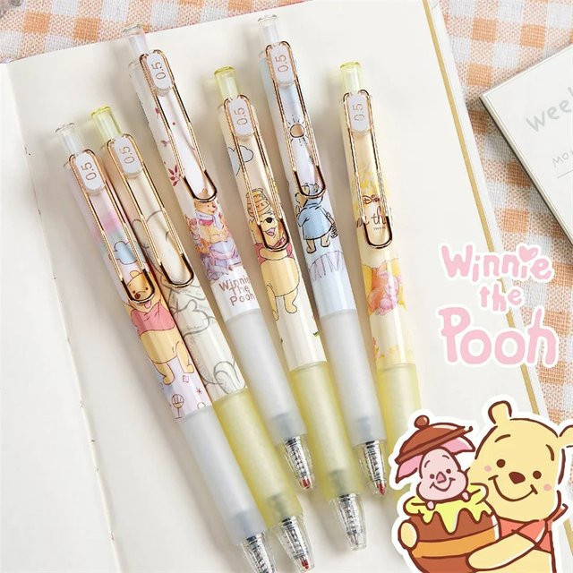 Potdemiel Winnie Puuh Bär Kawaii Gelstift Schwarz 0,5 mm für Schule und Büro - Bild 1
