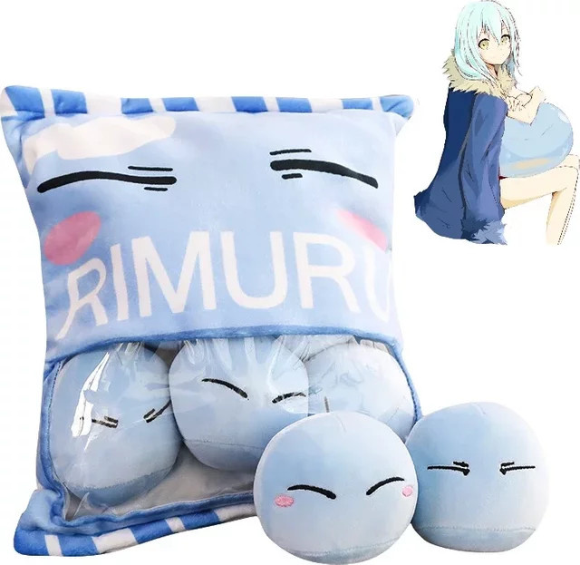 bilibili Rimuru Sturm, Plüsch Kissen, That Time I Got Reincarnated as a Slime, Blau - Bild 1