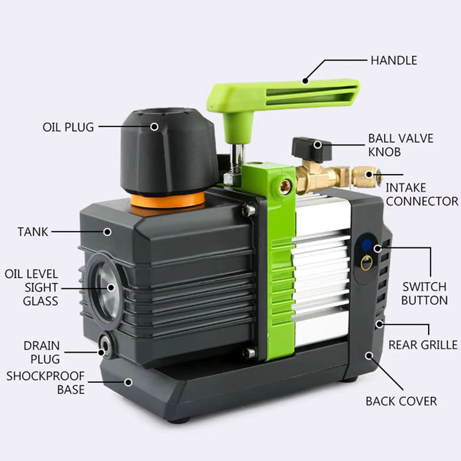 YunlinLi Intelligente bürstenlose Vakuumpumpe ST-M2S/ST-C2BM für R32, 1,5/2,5 l, wiederaufladbare Lithiumbatterie, ölfrei, 220 V - Bild 3
