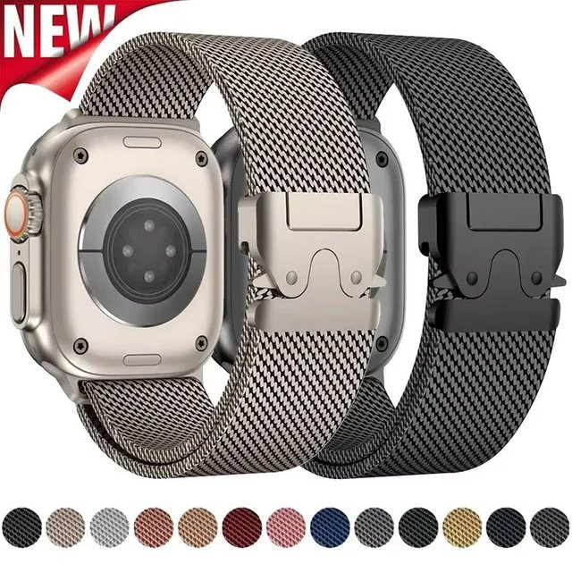 Milanaise-Armband Edelstahl, Silber, Unisex - Bild 1