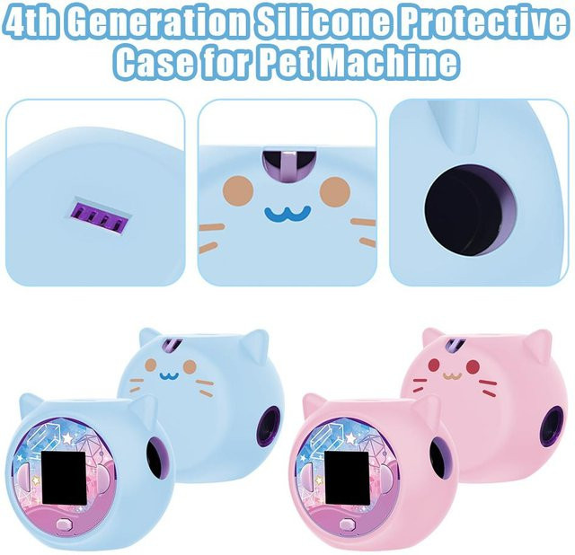 Takara Tomy Punirunes Silikon-Schutzhülle in Blau mit Cartoon-Design - Bild 1