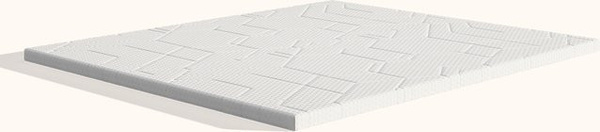 Emma Original Pro Topper aus viskoelastischem Schaum mit abnehmbarem Bezug, Weiß, B/T: 160 x 200 cm