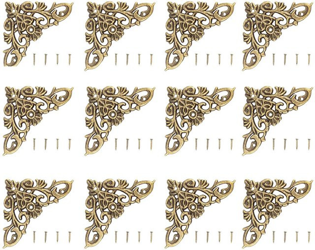12er Set TOMTOP JMS Schmuck Sammelalbum Schoner aus Zinklegierung im Antik-Stil in Bronze und Gold - Bild 1