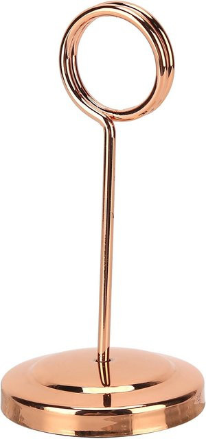 Tischnummernhalter Tooarts aus Edelstahl mit Bildklemme in Gold, Höhe: 10,5 cm - Bild 1