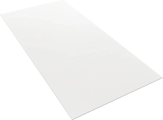 AICA Duschrückwand Aluverbundplatte in Matt Weiß, Fliesenersatz aus Aluminium, B: 80 cm, H: 210 cm, Tiefe: 0,3 cm - Bild 1