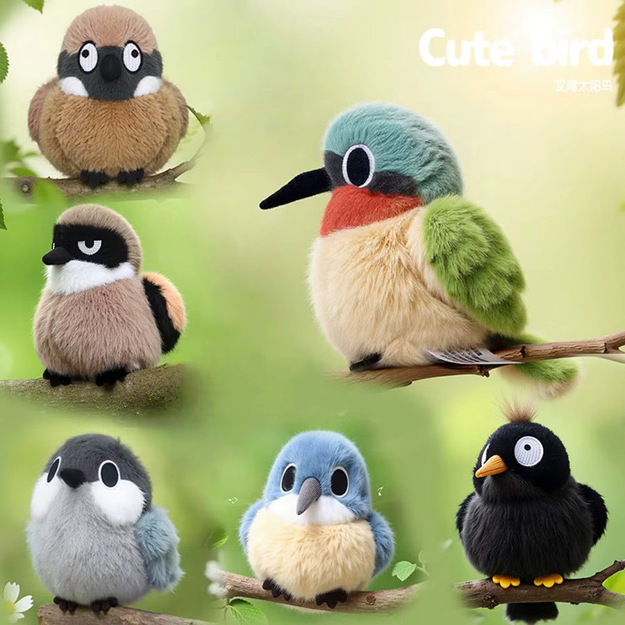 pangcangshu Mini Plüschtier, Vogel, Plüsch / Textil - Bild 2