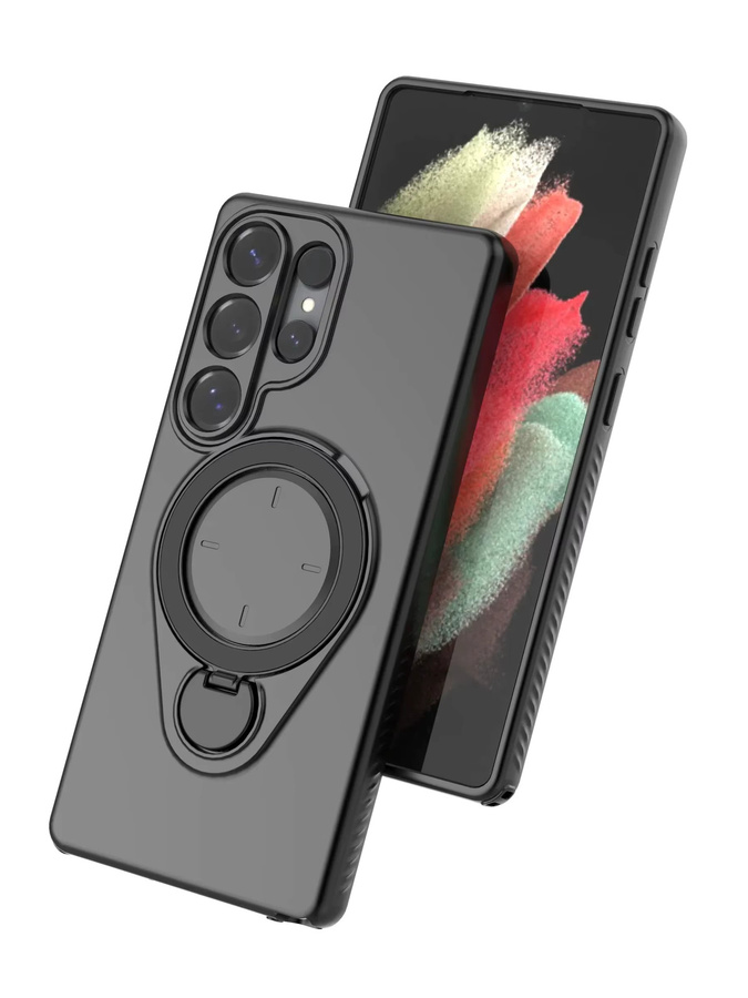 Magnetische Samsung Galaxy Schutzhülle mit MagSafe-Unterstützung und kabelloser Ladefunktion in Schwarz - Bild 3
