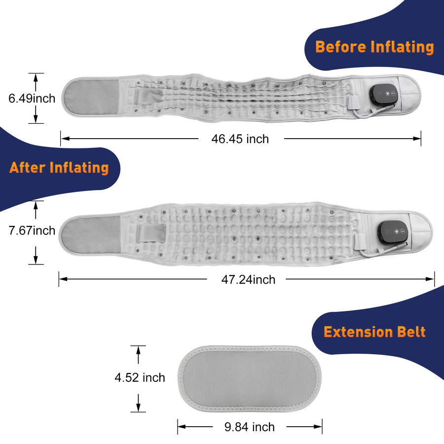 Ms.Dear Massagegürtel mit Heizfunktion und Vibration in Grau - Bild 6