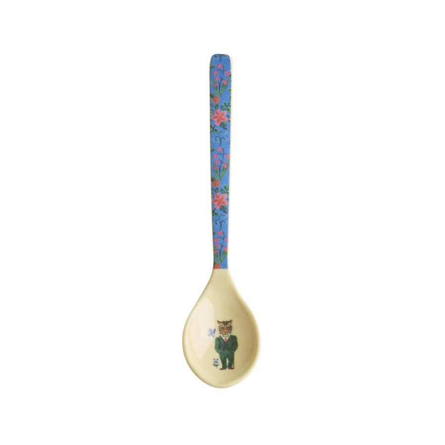 Rice Melamin Teelöffel Nathalie Lété Print in Blau - Bild 1
