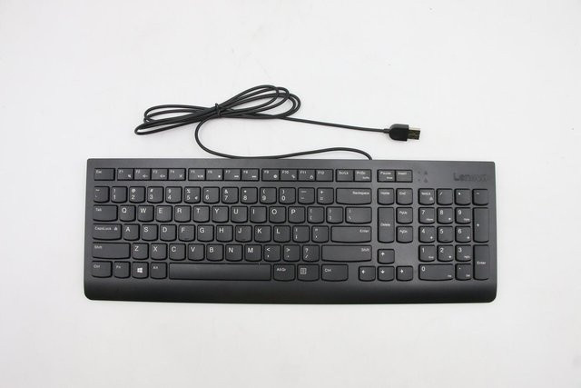 Lenovo USB Slim Tastatur Schwarz US-Layout (00XH626) - Bild 1