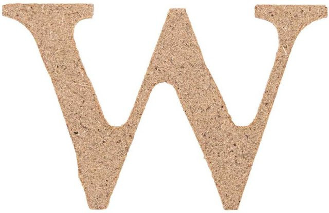 Rico Design MDF Kleinbuchstabe W - Bild 1