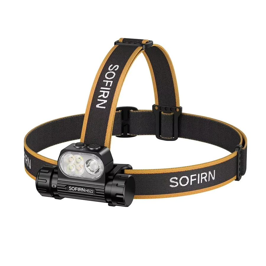 SOFIRN HS22 SFT25R LED Stirnlampe in Schwarz mit 2500 Lumen, stufenloser Farbtemperaturanpassung und wiederaufladbarem 18650 4000mAh Akku - Bild 6