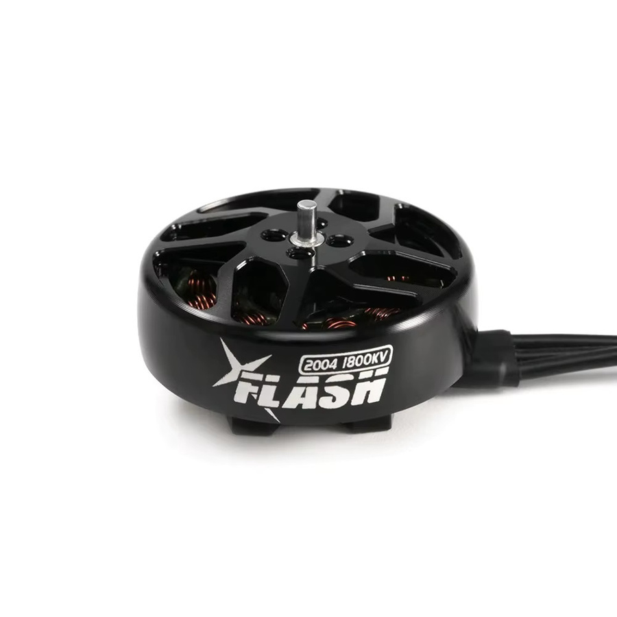 FlyFishRC Flash 2004 FPV Brushless Motor für Drohnen, 1800KV oder 2900KV, Schwarz, kompatibel mit 2-6S - Bild 2