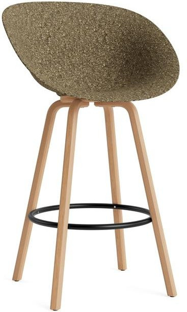 Normann Copenhagen Mat Bar Armlehnstuhl in Green mit Buche und Hanf - Bild 1