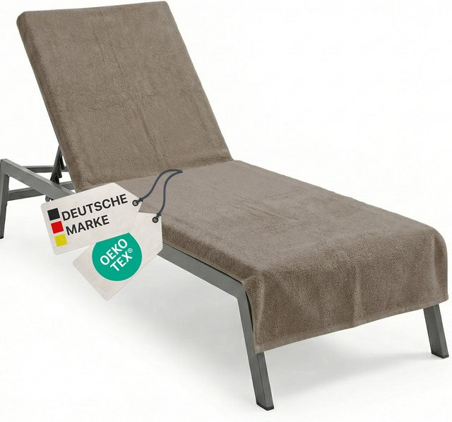 NYVI Frottee Schonbezug für Gartenliege NYVISpa, Farbe: Beige, B/T/H: 75 x 200 cm - Bild 1