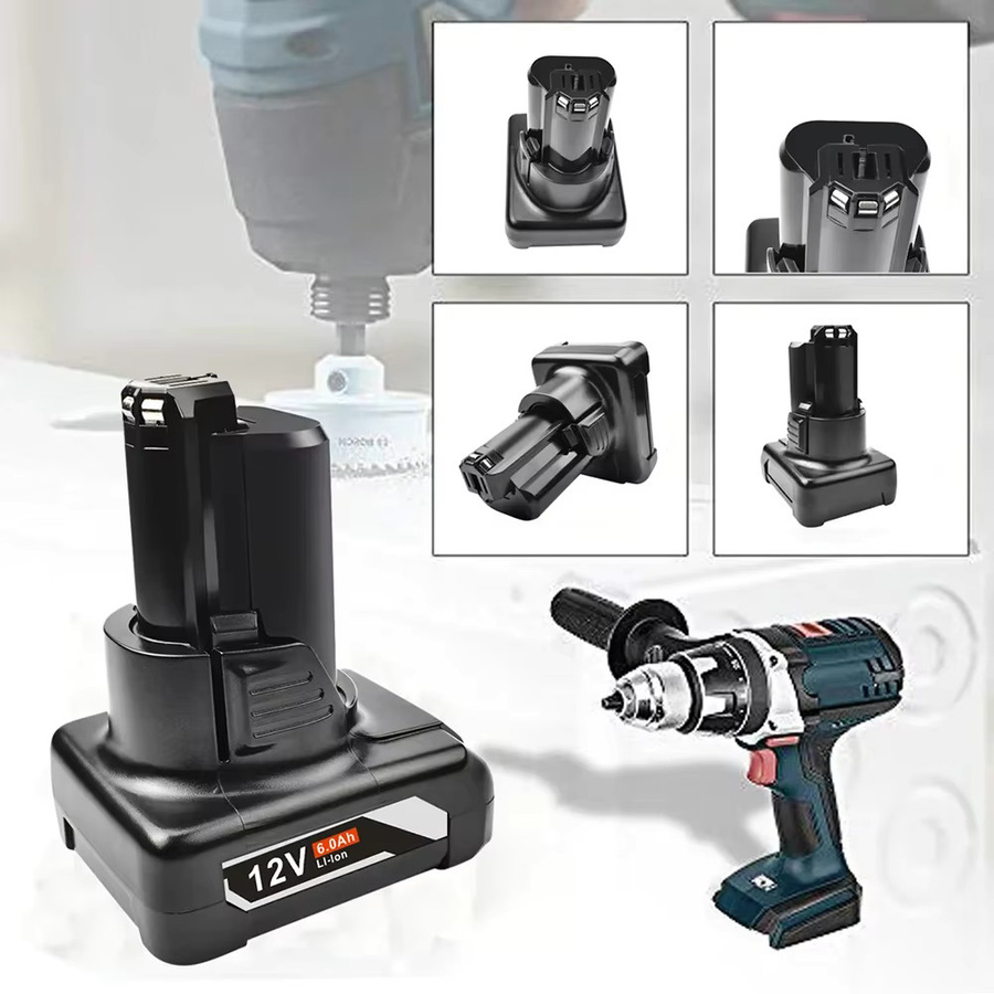 Bosch Li-Ion Ersatzakku 12V 6Ah in Schwarz für BAT420 12-Volt Max Lithium Power Tools - Bild 4