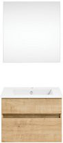 Get2You Badmöbel-Set twenty one, 3-teilig, modern, braun/weiß, B/H/T: 62 x 1,5 x 51 cm - Bild 1