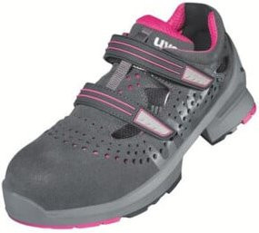 uvex Sandalen S1 für Damen in Grau und Pink, Größe 39, Weite 10 - Bild 1