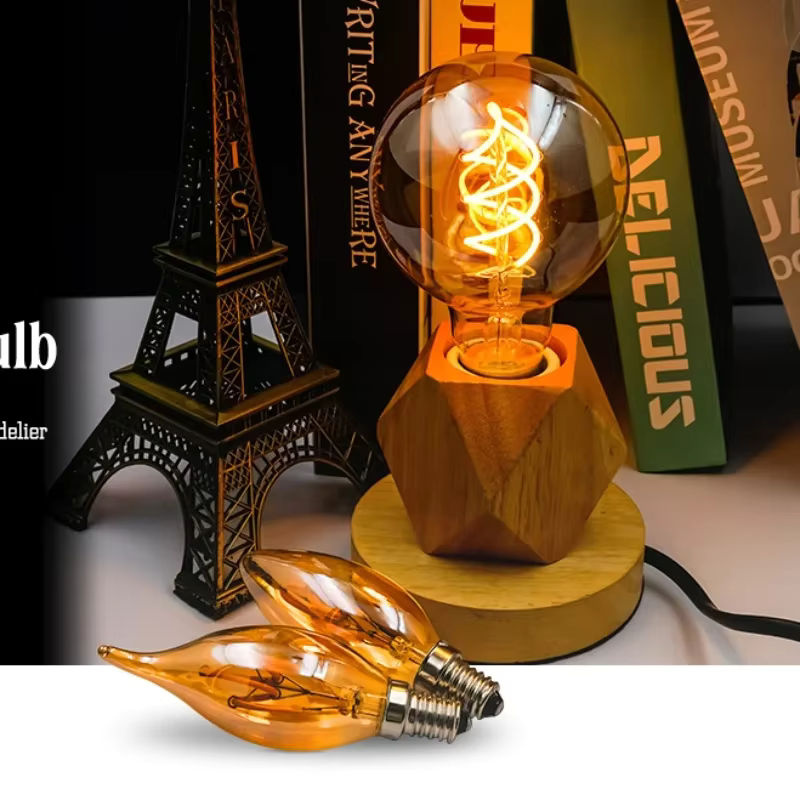 LATTUSO Retro Edison LED Glühlampe mit Spiral-Filament, E27, Transparent, Warmweiß - Bild 3