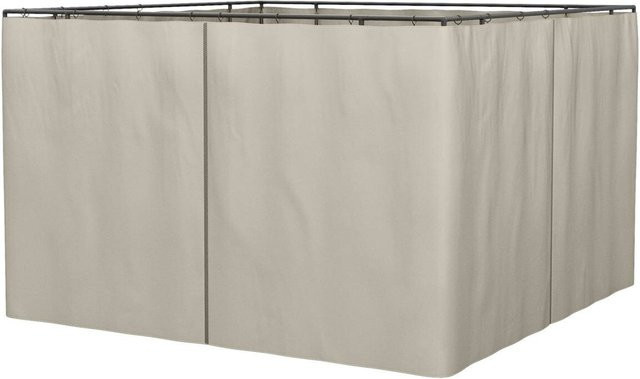 Outsunny Seitenwände für Markisen aus Polyester, Beige, B/H: 302 x 205 cm - Bild 1