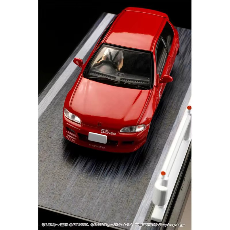 TSM MODEL Initial D Civic EG6 Red, Modellauto, 1:64, Metall - Bild 4