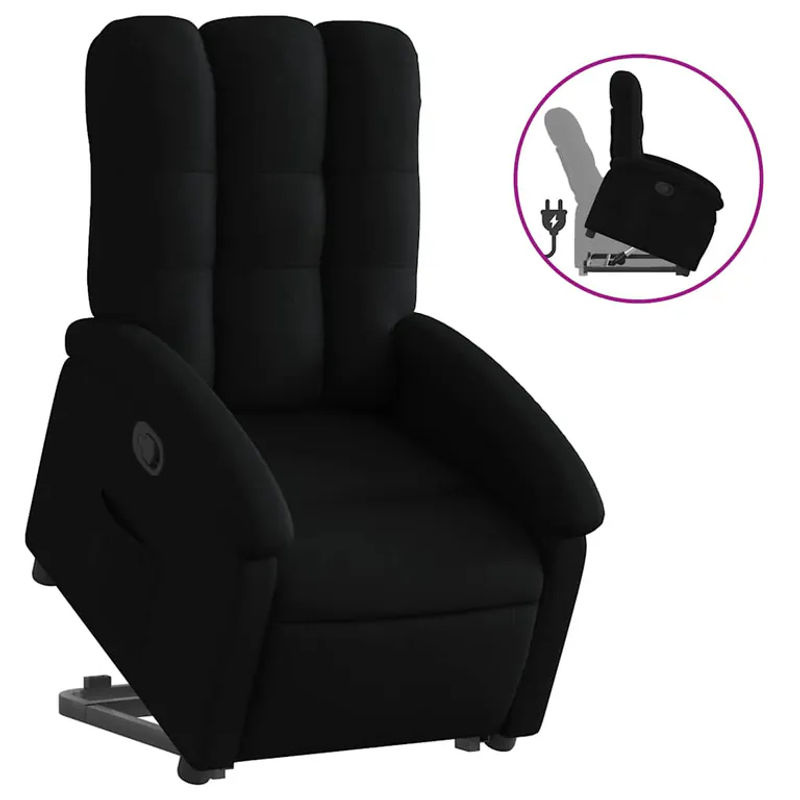Vidaxl Aufstehhilfe für Sessel für Senioren, Schwarz, Stoffbezogen - Bild 7