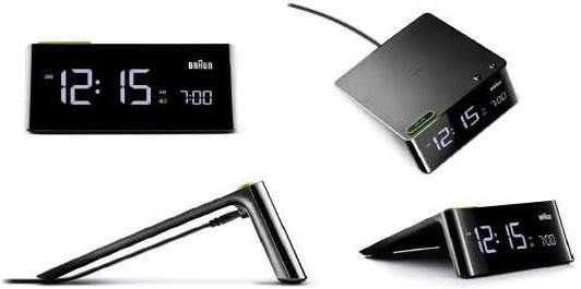 Braun LED Wecker in Schwarz - Bild 1