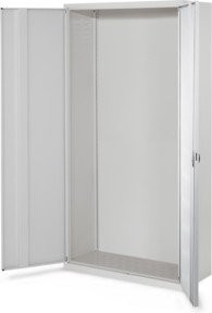 Kappes Systemschrank Leergehäuse Serie 400 mit Vollblechtüren in Grau, H: 195 cm, B: 100 cm, T: 41 cm - Bild 1