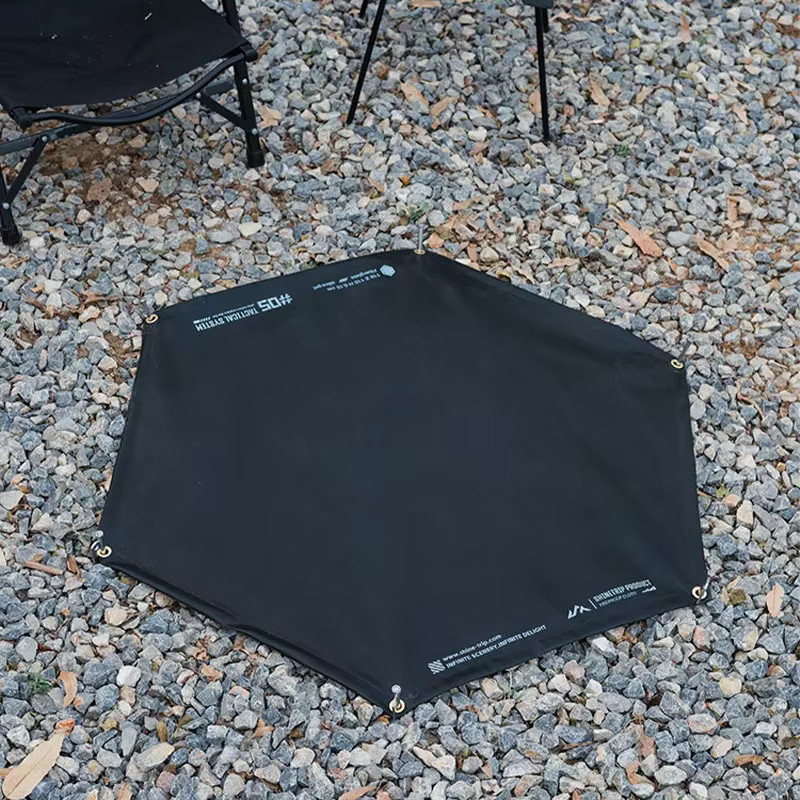 ShineTrip Taktische Outdoor BBQ Camping Isoliermatte aus Silikon, Schwarzgebrannt, Feuerbeständig und Flammhemmend - Bild 2