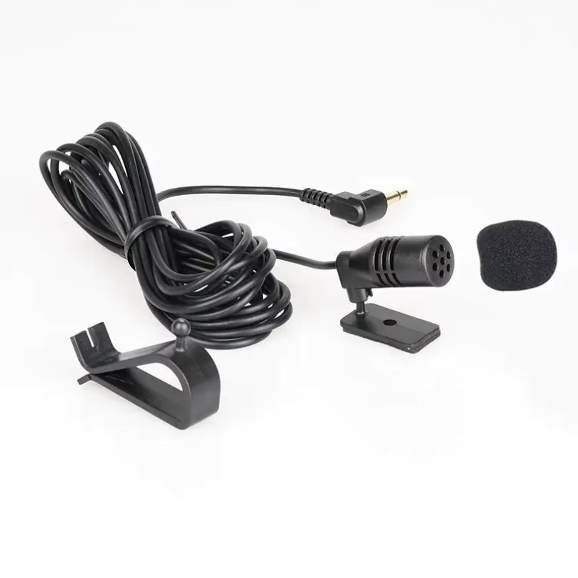 VIKEFON Lavalier Stereo Mini Mikrofon mit 3,5mm Klinkenstecker in Schwarz für Auto DVD Radio - Bild 4