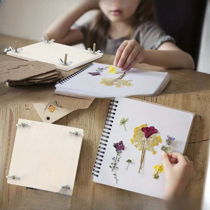 Blumenpressen-Set aus Holz für botanische Exemplare und Blätter als DIY-Bastelwerkzeug - Bild 3