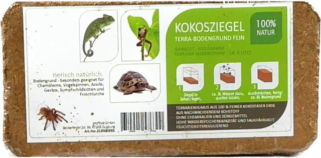 Proflora Kokosfaser Bodengrund fein, braun, 10 x 650 g (ergibt 80 Liter) - Bild 1