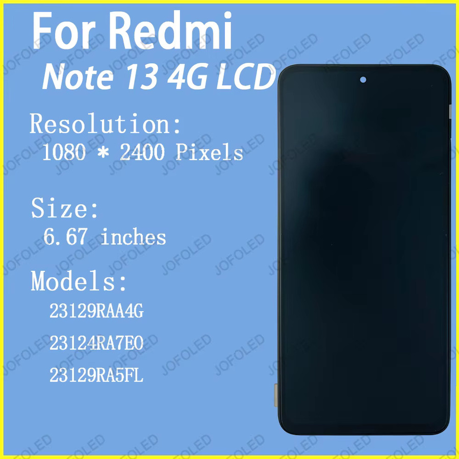 Xiaomi Redmi Note 13 4G LCD Display in Schwarz - Bild 2