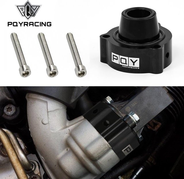 PQY Blow Off Ventil Adapter für VAG TSI und Audi TT 2,0 T Turbo, Schwarz - Bild 1