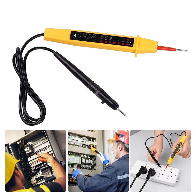 Aideepen 8-in-1 Spannungsprüfer AC DC 6–380 V mit automatischer Induktionsanzeige und LED-Licht als elektrischer Stiftdetektor für Elektriker - Bild 4