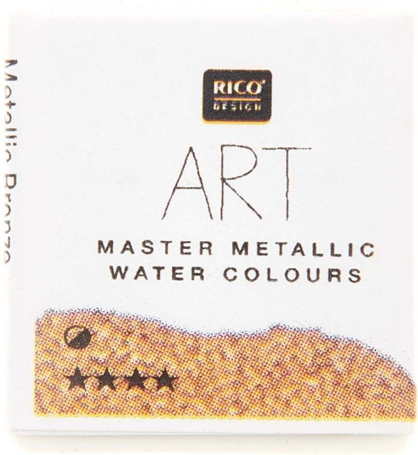 Rico Design ART Master Metallic Aquarellfarbe Bronze im halben Näpfchen - Bild 1