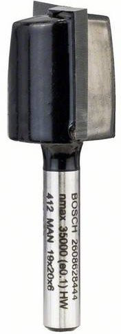 Bosch Nutfräser für Holz in Silber, Durchmesser: 6 mm, Gesamtlänge: 51 mm - Bild 1