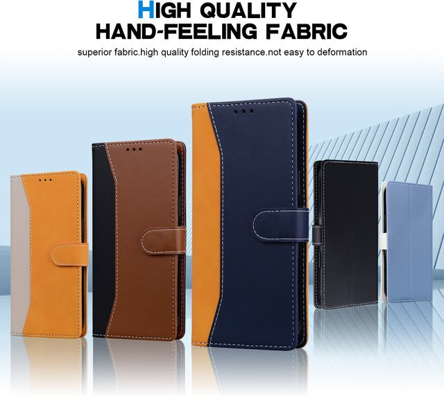 Magnetische Leder-Flip-Hülle als Brieftasche für Oppo A11s A15 A15s A16 A16s A18 A35 A38 A52 A53s A54 A55 A58 A72 A74 A78 4G/5G - Bild 1