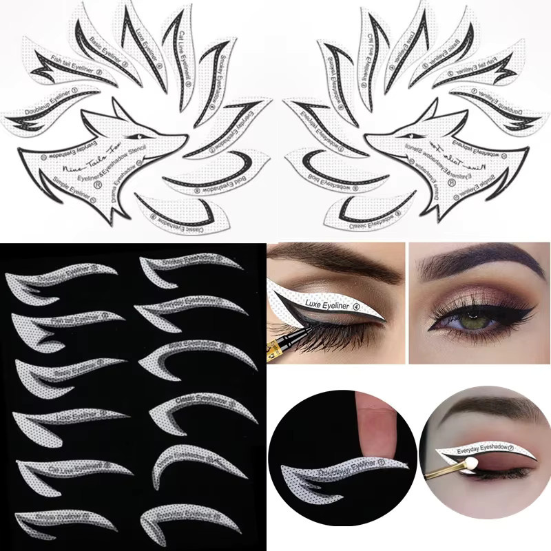 6 in 1 Eyeliner Schablone Silikon, Damen - Bild 6