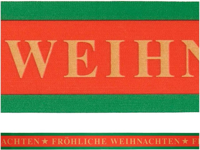 Rico Design Paper Poetry Taftband Fröhliche Weihnachten, Multicolor, Breite: 5,8 cm, Länge: 3 m - Bild 1