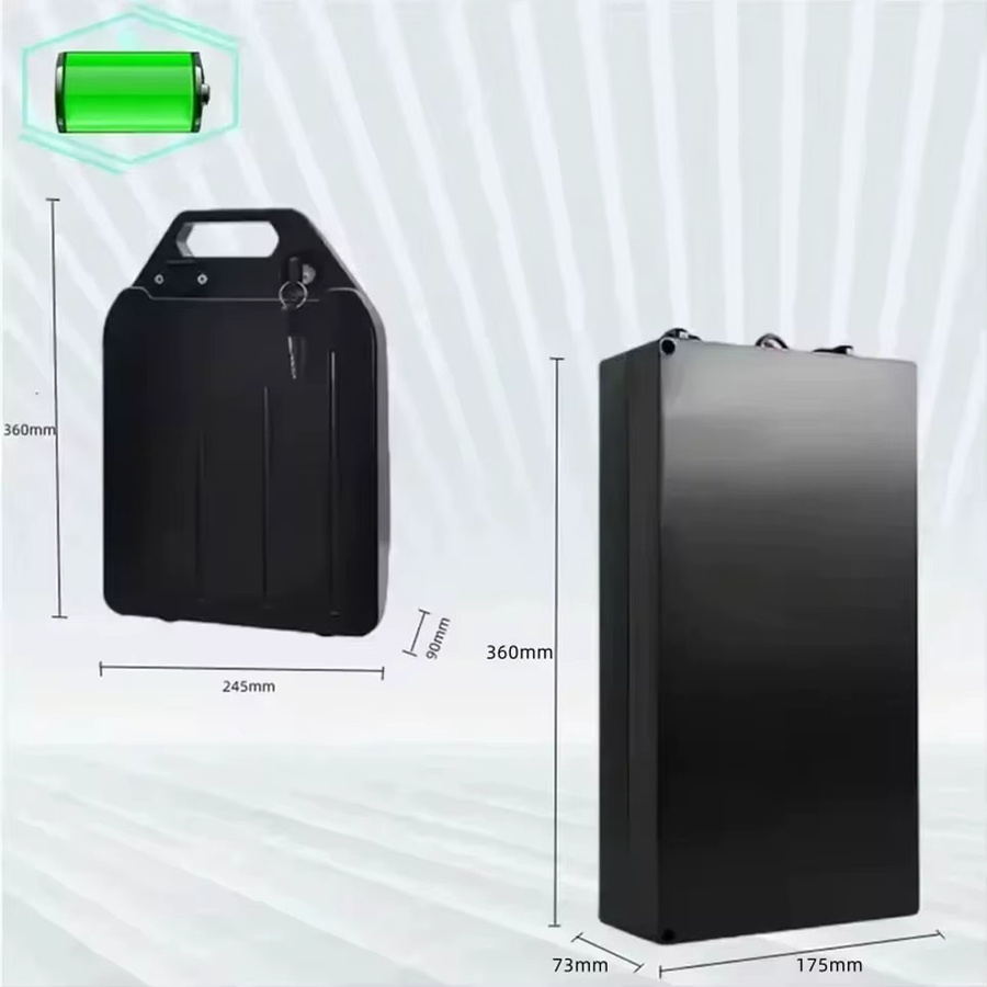 Wasserdichter 60V 30Ah Lithium-Ionen-Akku mit 18650 Zellen für 1000W Elektromotoren und Elektroroller in Schwarz - Bild 4