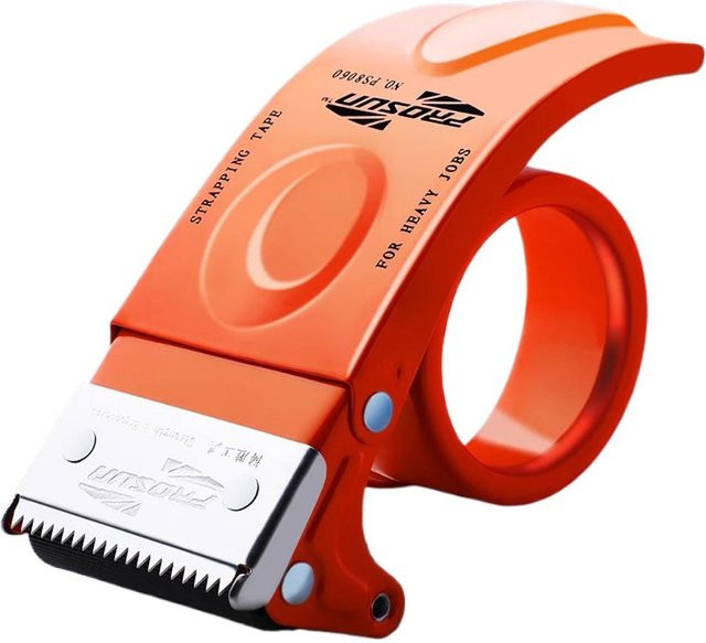 Binchi Outdoor Product Klebebandabroller mit transparentem Dichtband in Orange - Bild 1