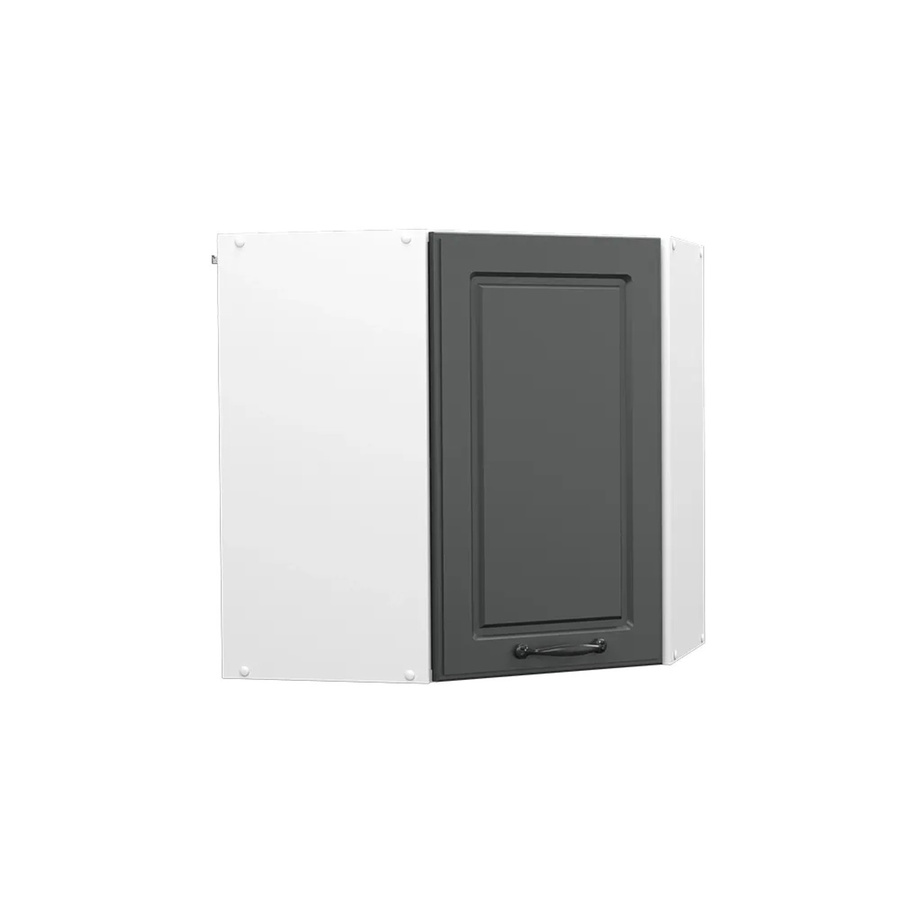 Vicco Eckhängeschrank R-Line Küchenschrank im Landhausstil, Weiß-Anthrazit, Breite: 57 cm - Bild 3
