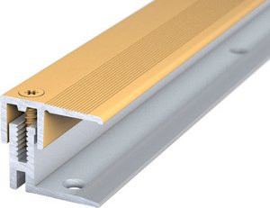Carl Prinz Abschlussprofil LPS 220 XXL aus Aluminium, goldfarben, B/H: 22 x 17 mm, versenkt gelocht - Bild 1
