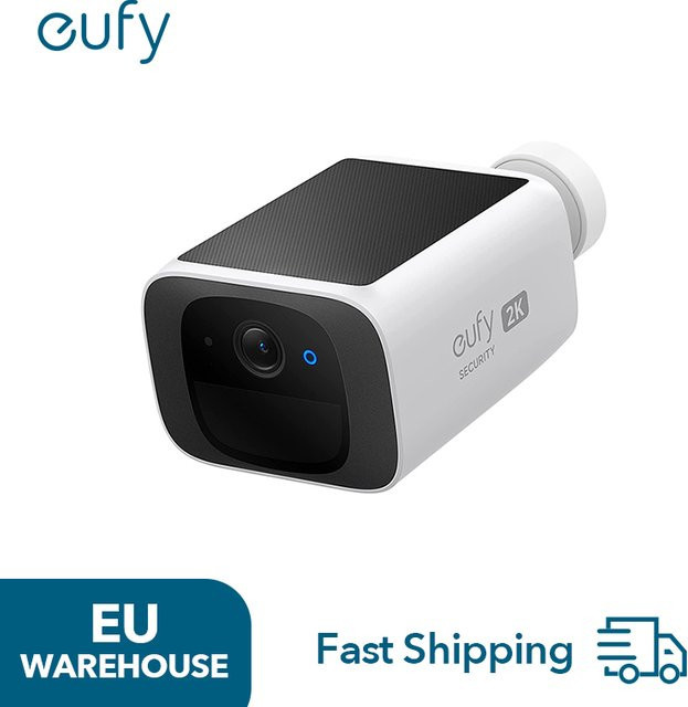 eufy security S220 SoloCam Solar-Überwachungskamera, kabellose Außenkamera mit 2K-Auflösung in Weiß - Bild 1