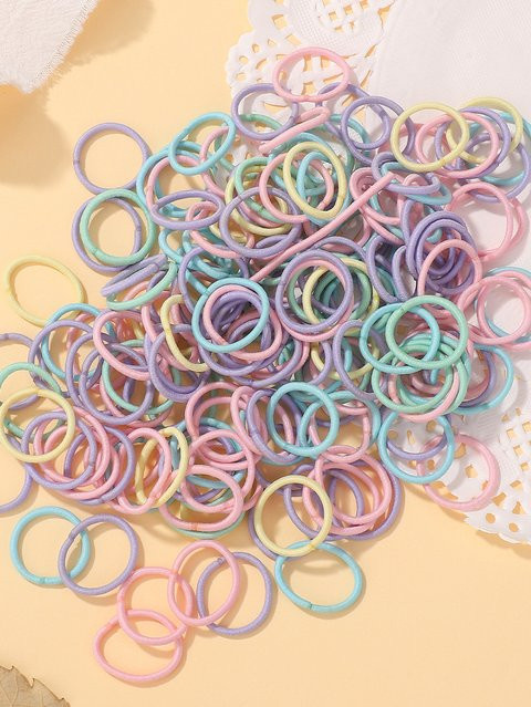 HAHAYL Haargummis, Bunte Nylon Gummiband, 100 Teile/los - Bild 1