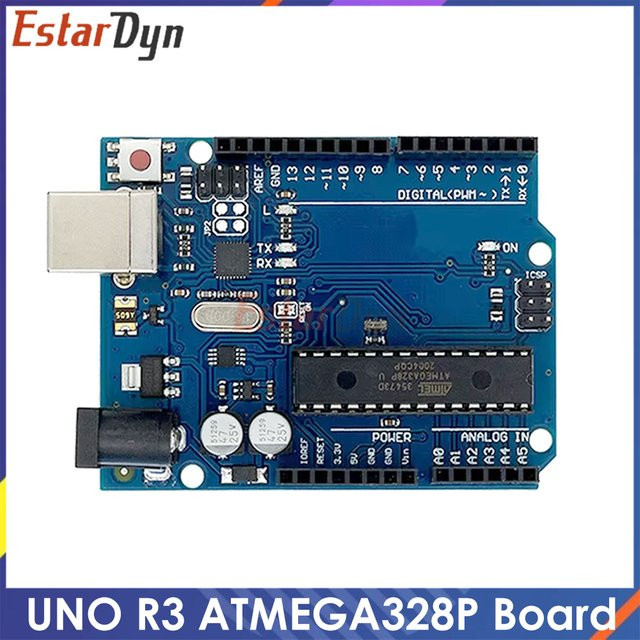 Estardyn UN0 R3 Entwicklungsboard ATmega328P mit USB-C Kabel in Blau für DIY-Lernprojekte - Bild 1