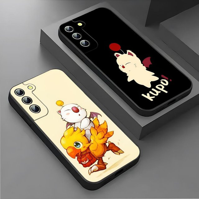 Rastar Handyhülle Moogle Final Fantasy Rückseiten-Cover für Samsung Galaxy S26 S25 S24 S23 S22 S21 S20 Ultra Plus FE A54 A53 A37 A17 A16 in Schwarz - Bild 1