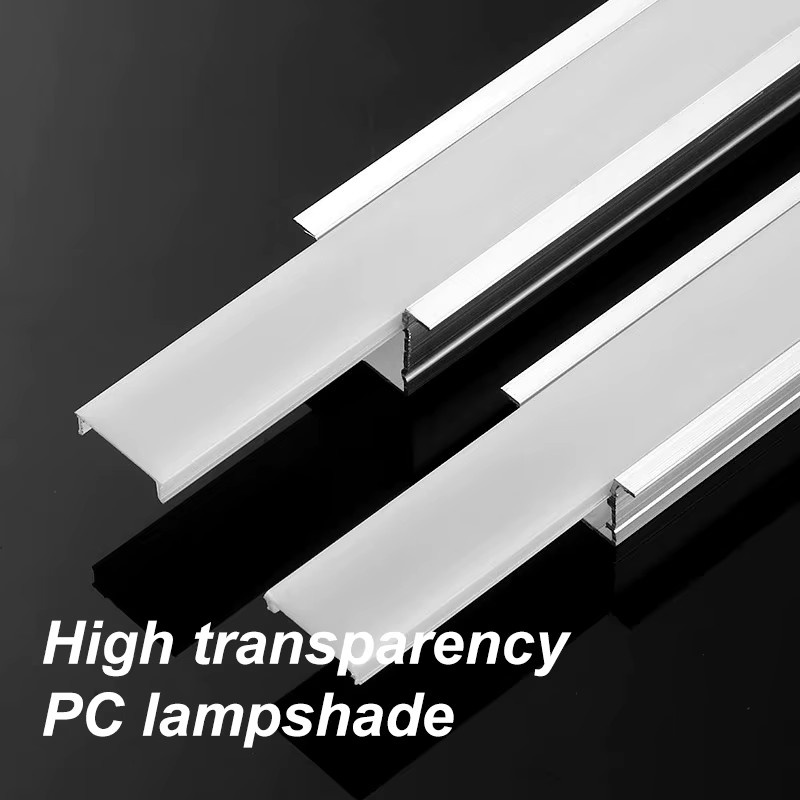 Ksdligh LED Aluminium Profil Kanal mit Diffusor in Schwarz oder Silber für lineare Beleuchtung an Decke, Wand oder Ecke - Bild 2